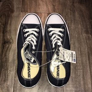 New - Navy and White Converse